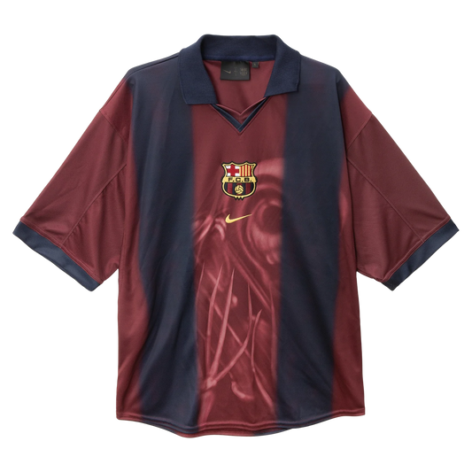 CJ X NIKE X FC BARCELONA RETRO 2001 HOME SKELETON JERSEY