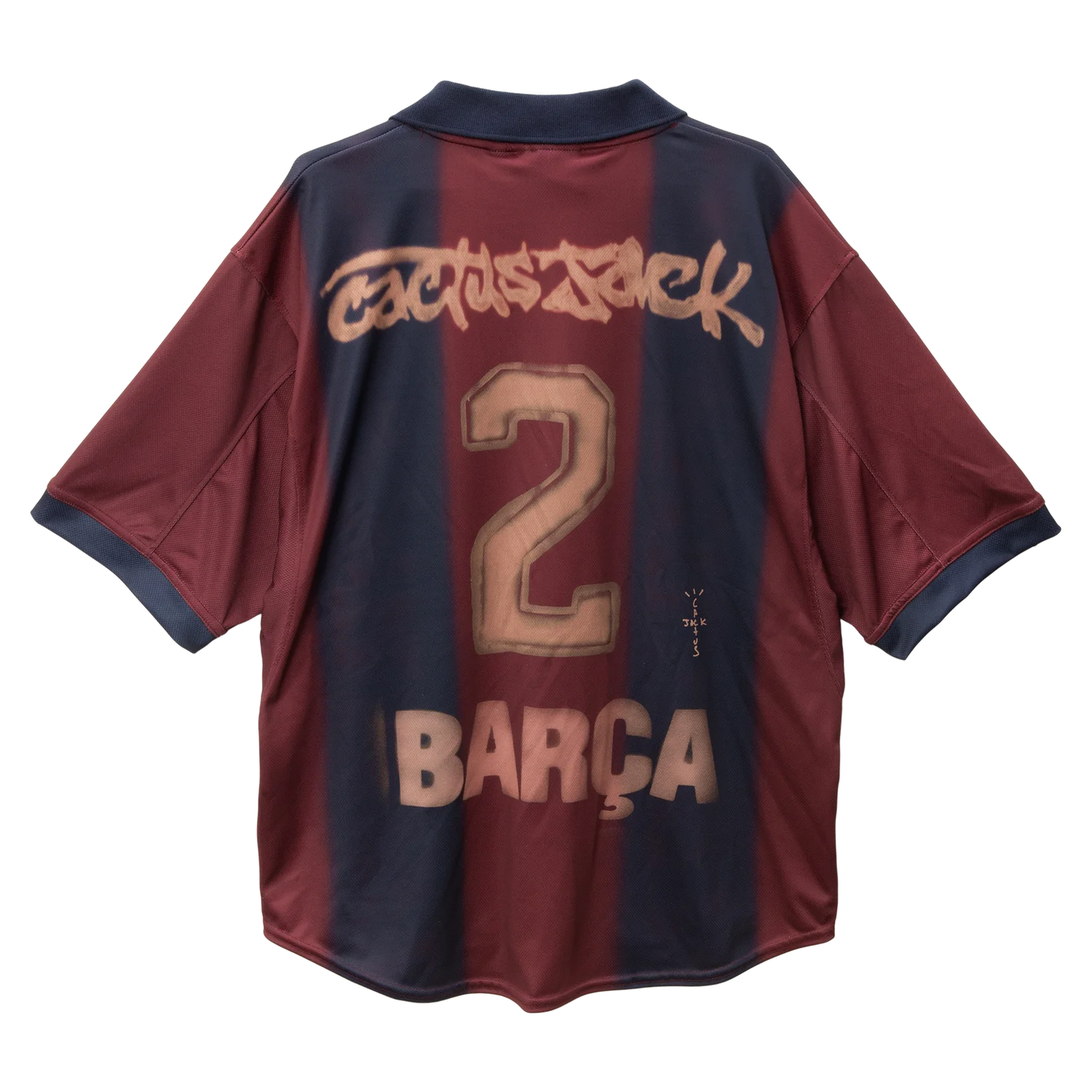 CJ X NIKE X FC BARCELONA RETRO 2001 HOME SKELETON JERSEY